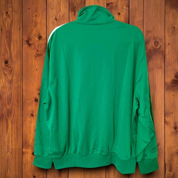🤩NWT adidas original track jacket in green with white 3 stripes mens size XL L M - Picture 2 of 3